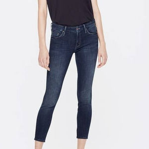 Mothers Womens The Looker Here Kitty Kitty Skinny Jeans Low Rise Size 26 Blue